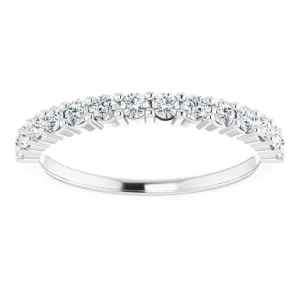 0.37 ct. Round Cut Diamond Wedding Band