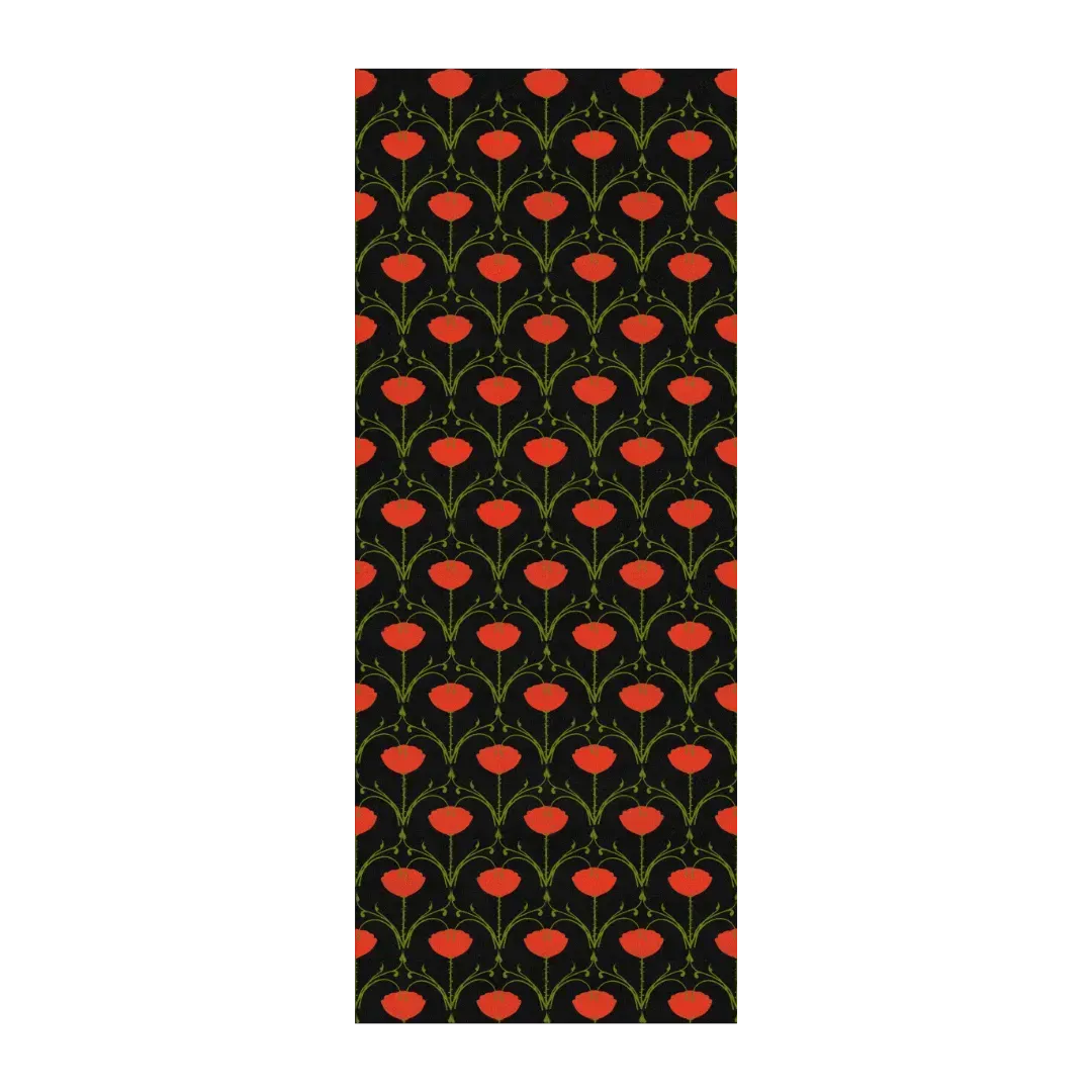 1001 Roses Hand Tufted Rug - Black