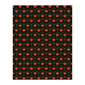 1001 Roses Hand Tufted Rug - Black