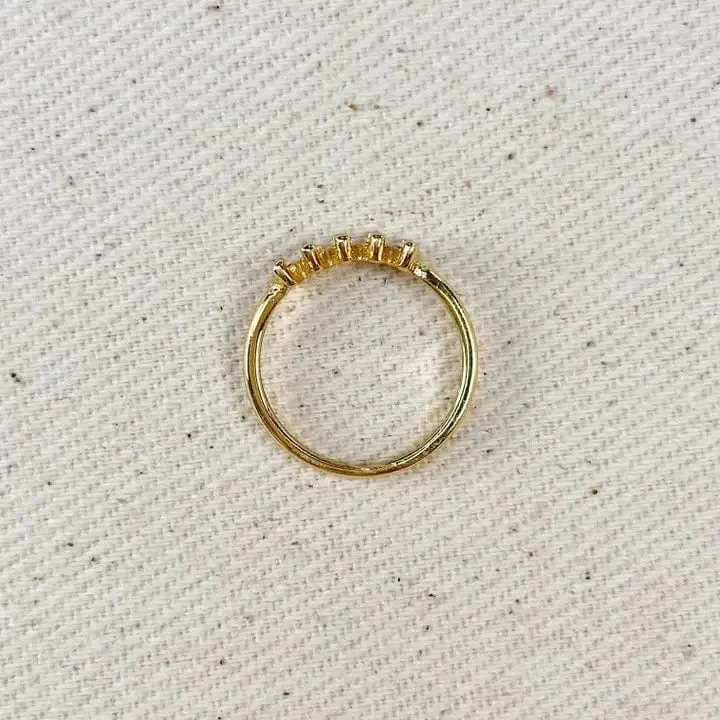 18K Gold Filled Marquise Cz Ring
