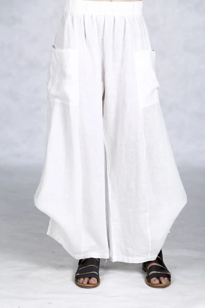 3243-Linen Cotton Billow Pant-Cloud-U