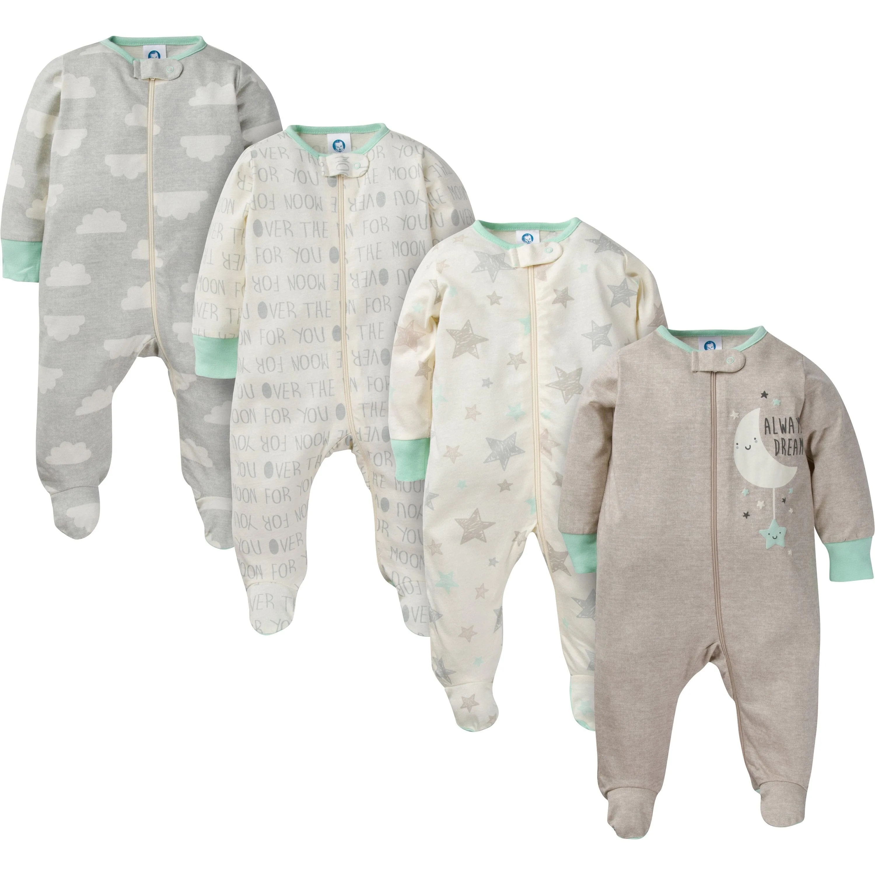 4-Pack Baby Neutral Moon & Stars Sleep 'N Plays