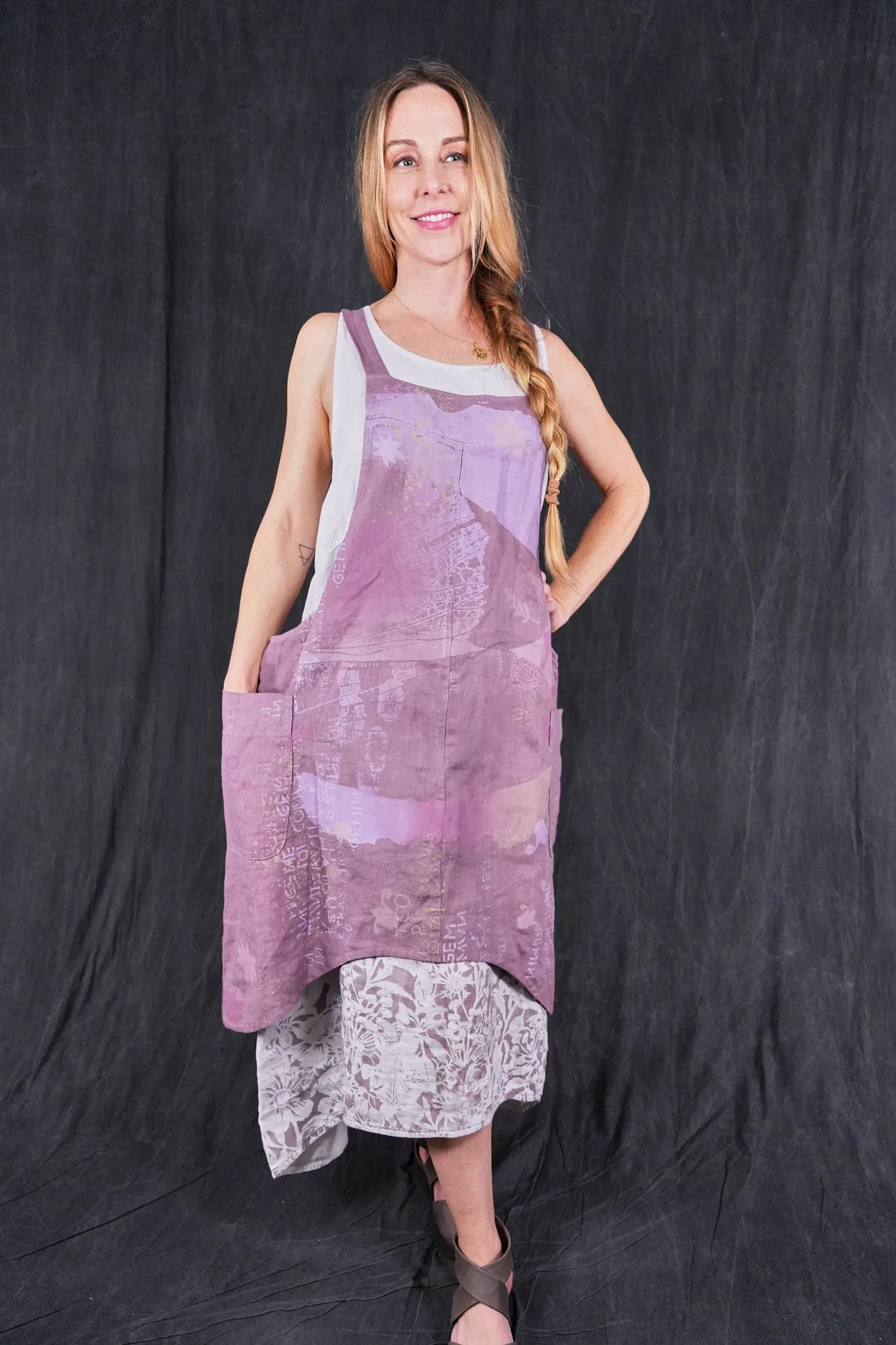 6202 Cantina Apron Rose Earth-P