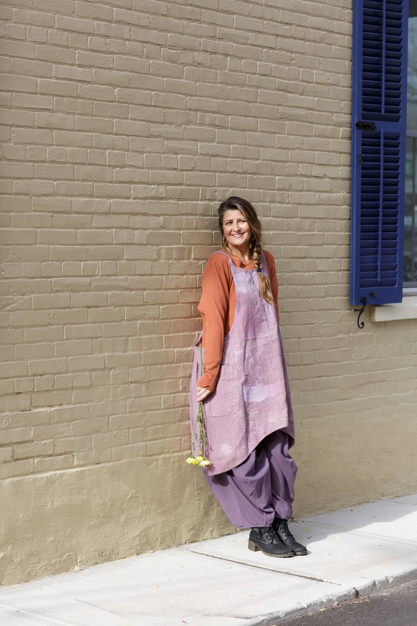 6202 Cantina Apron Rose Earth-P