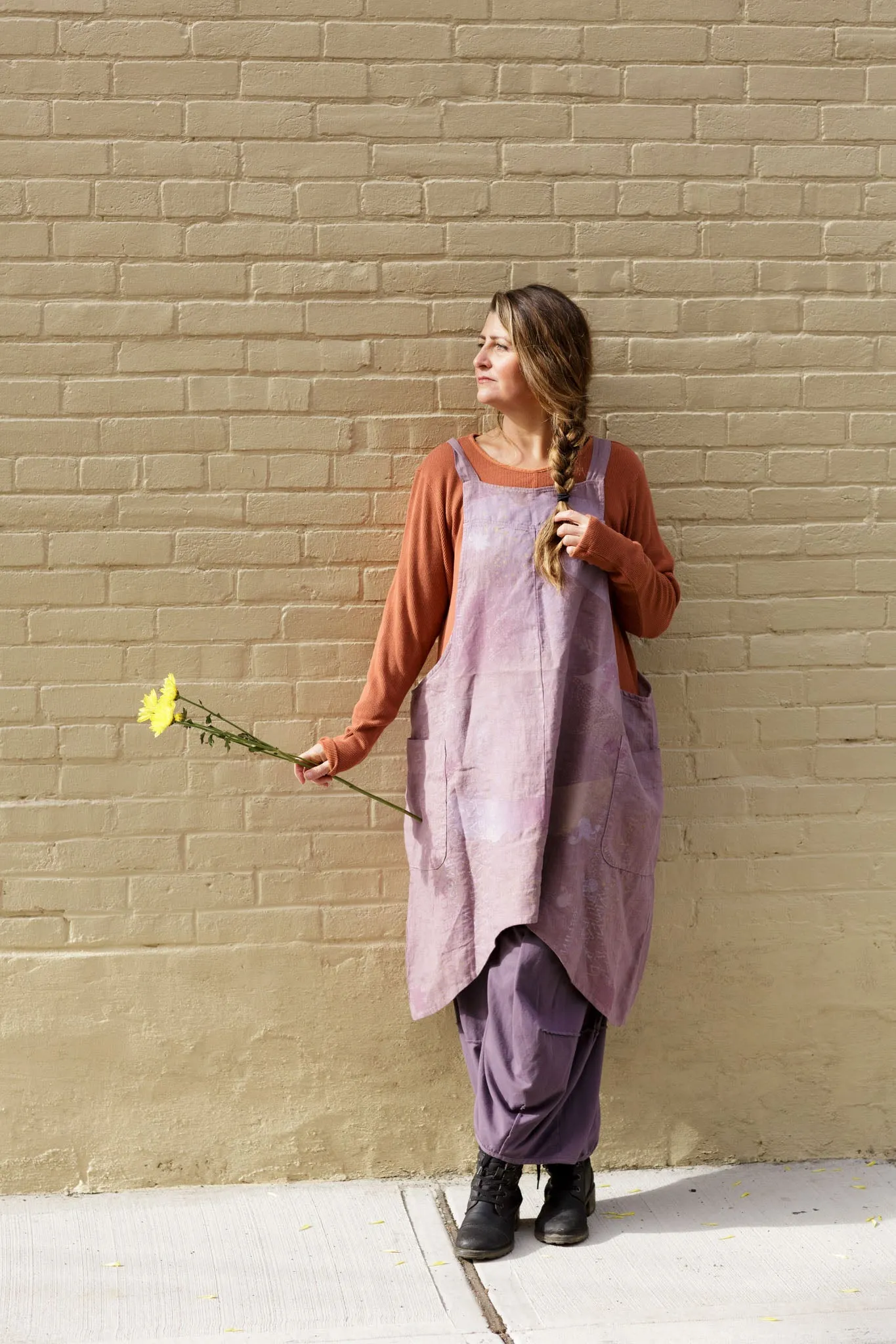 6202 Cantina Apron Rose Earth-P