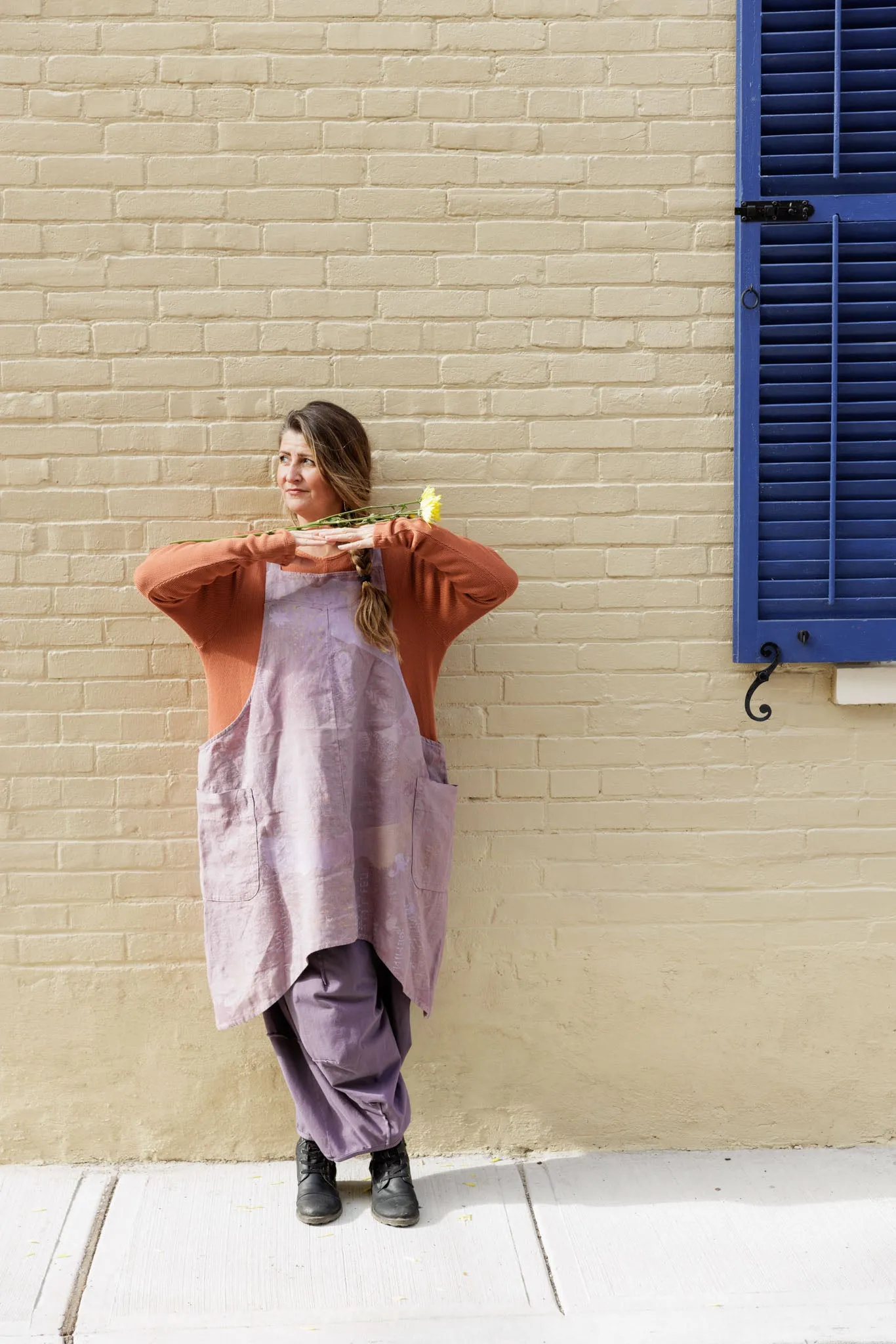 6202 Cantina Apron Rose Earth-P