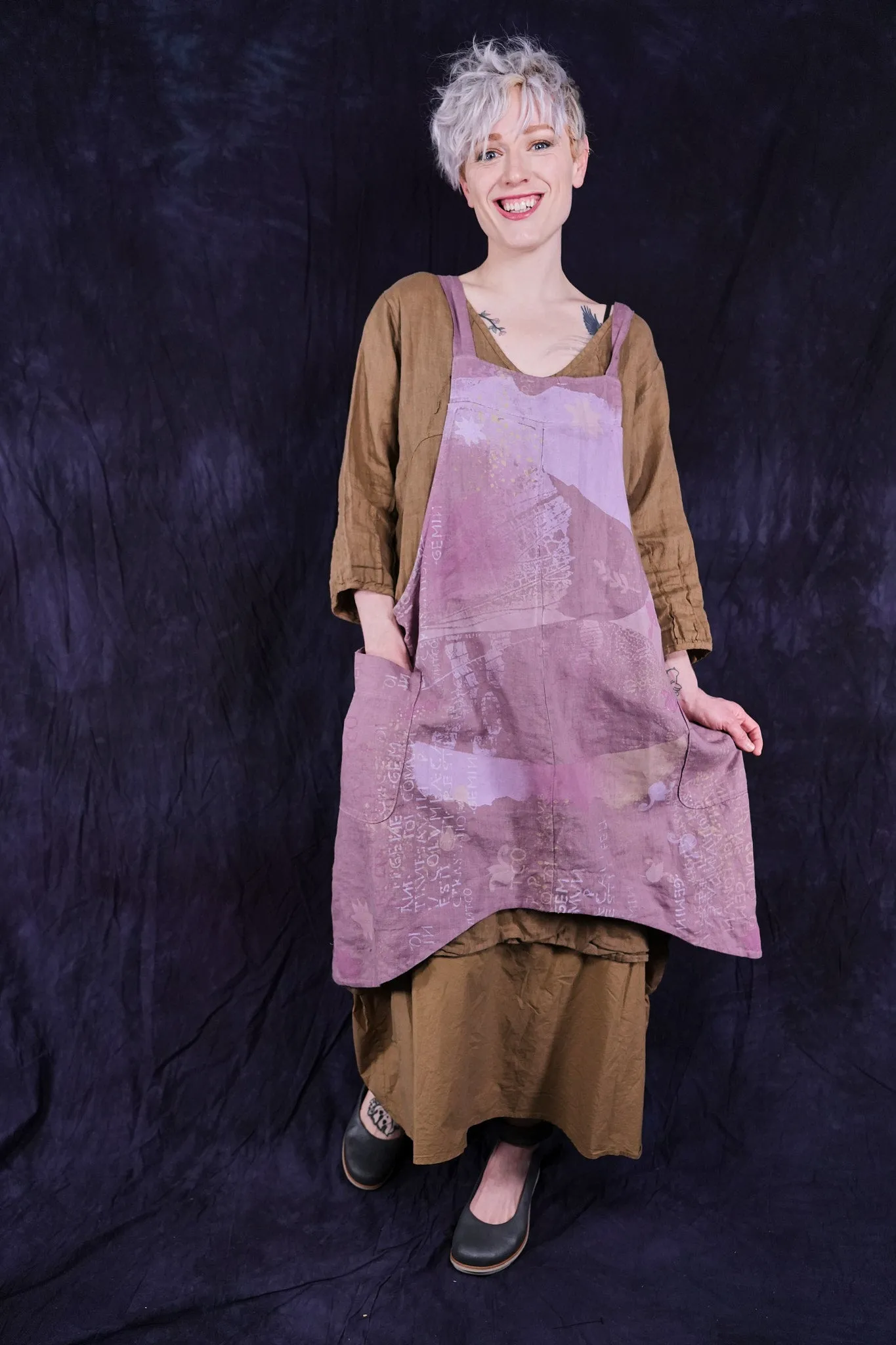 6202 Cantina Apron Rose Earth-P