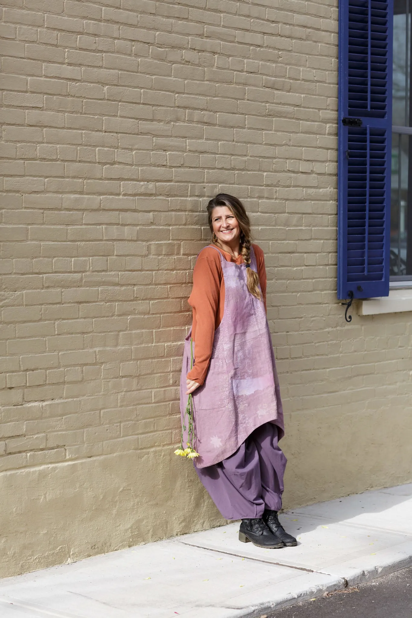 6202 Cantina Apron Rose Earth-P