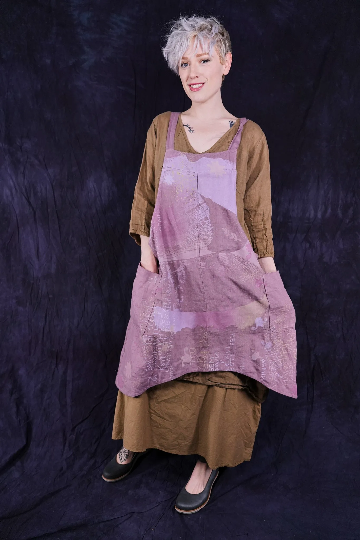 6202 Cantina Apron Rose Earth-P