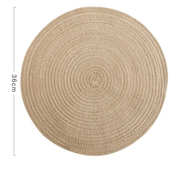 6pcs Round Placemats