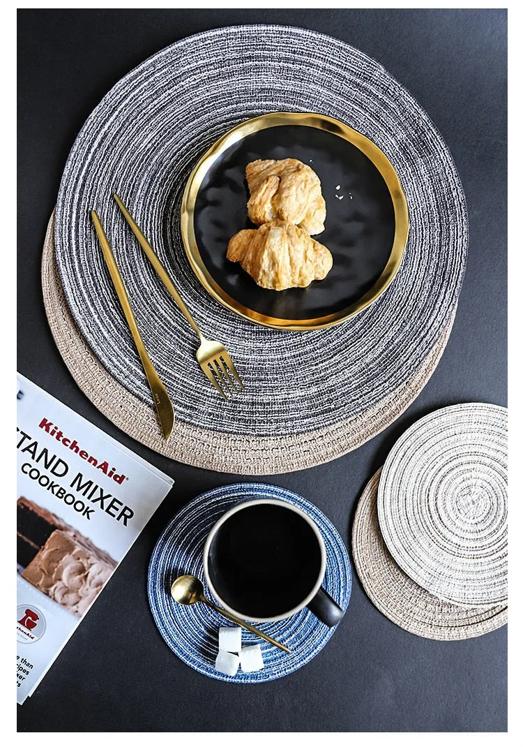 6pcs Round Placemats