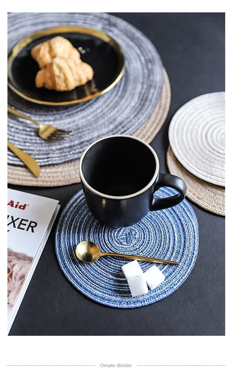 6pcs Round Placemats