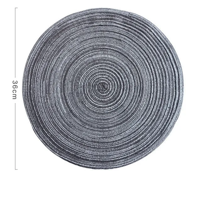 6pcs Round Placemats