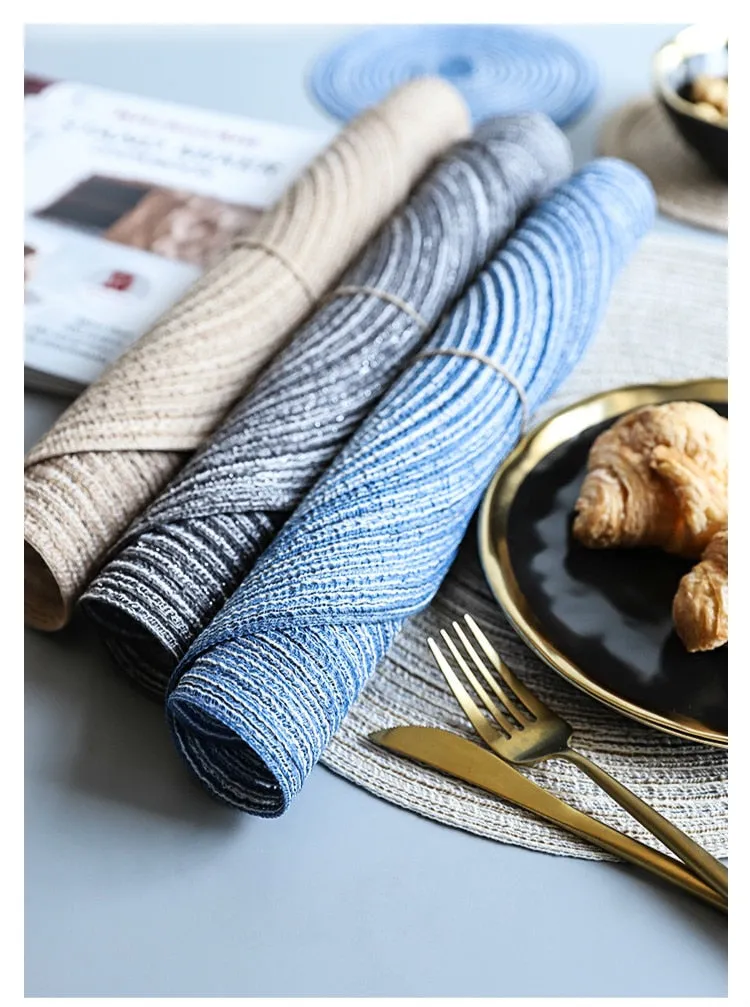 6pcs Round Placemats