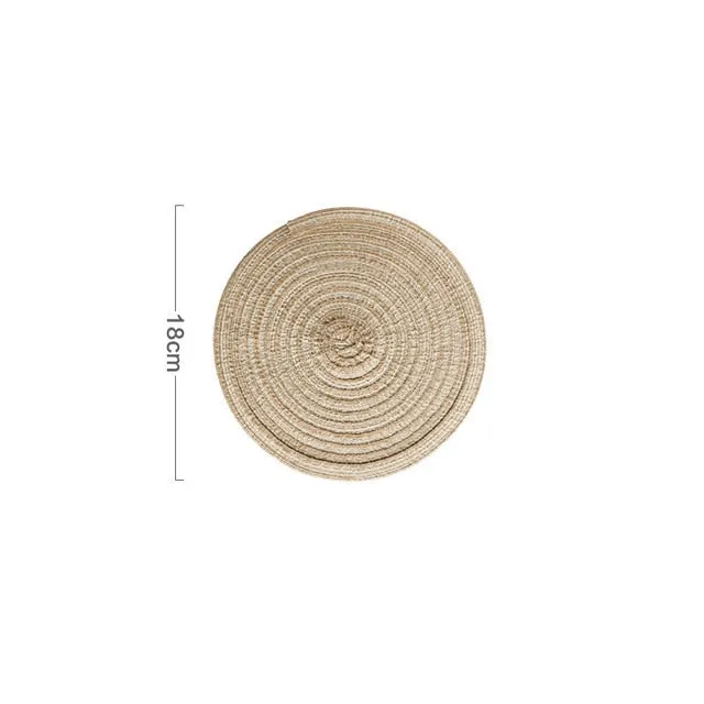 6pcs Round Placemats