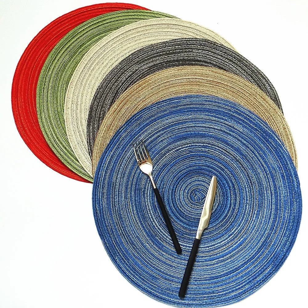 6pcs Round Placemats