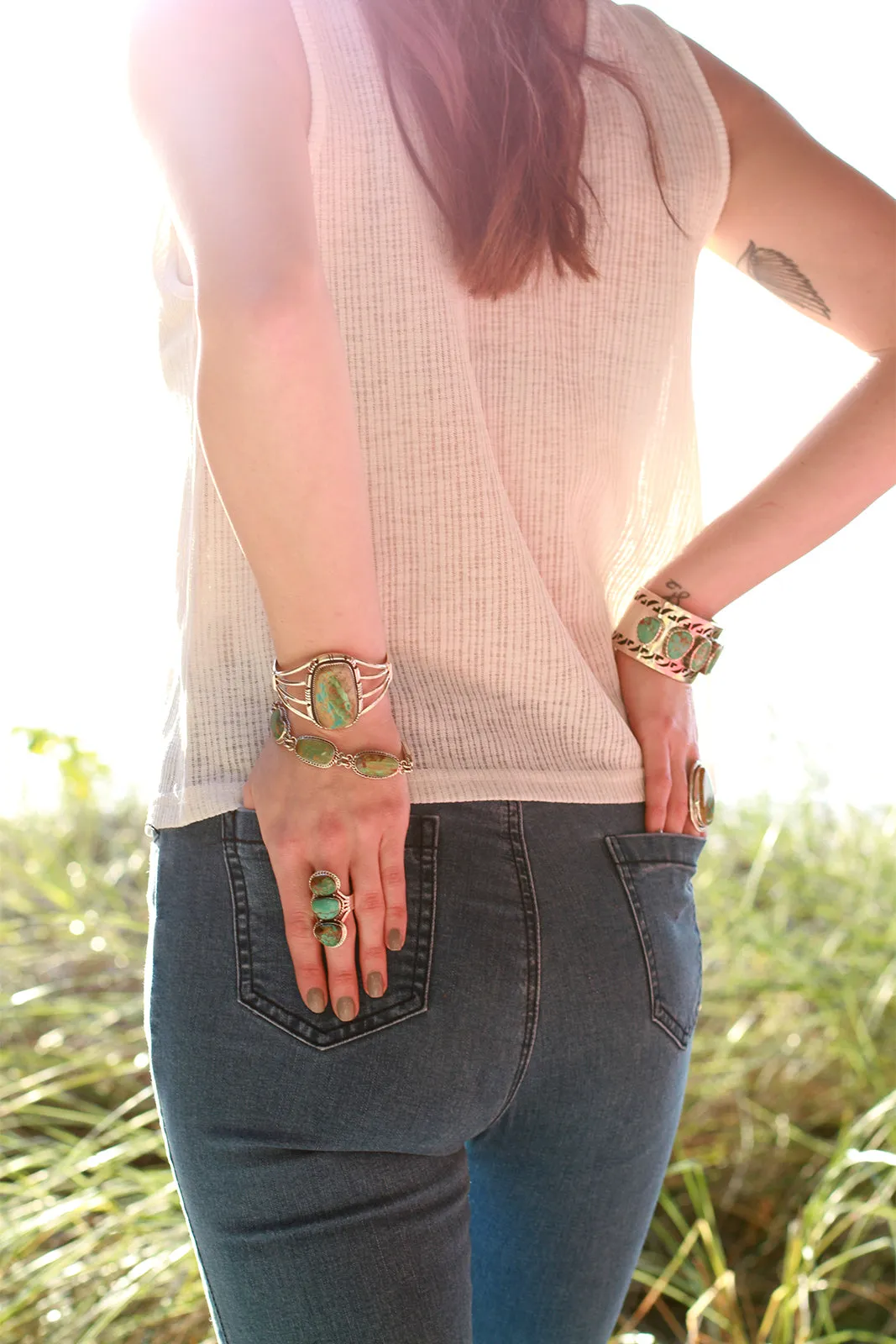 A. Kee Royston Boulder Turquoise Bracelet