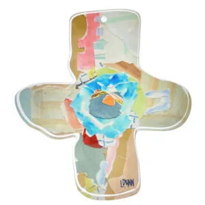 Acrylic Everlasting Love Cross- Neutral