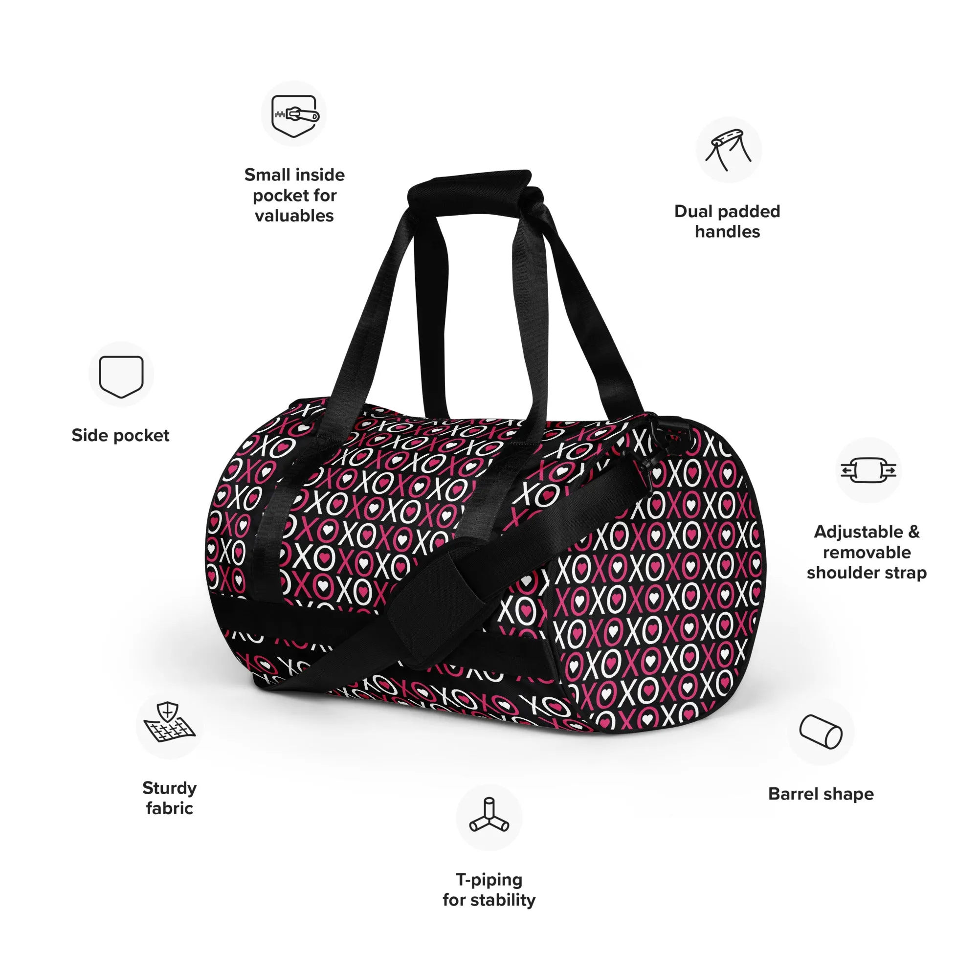 All-over print gym bag. Travel Bag, Gym, Weekend Bag