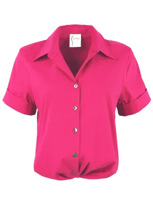 Alli Shirt Getaway Collection - Fuchsia Super Stretch