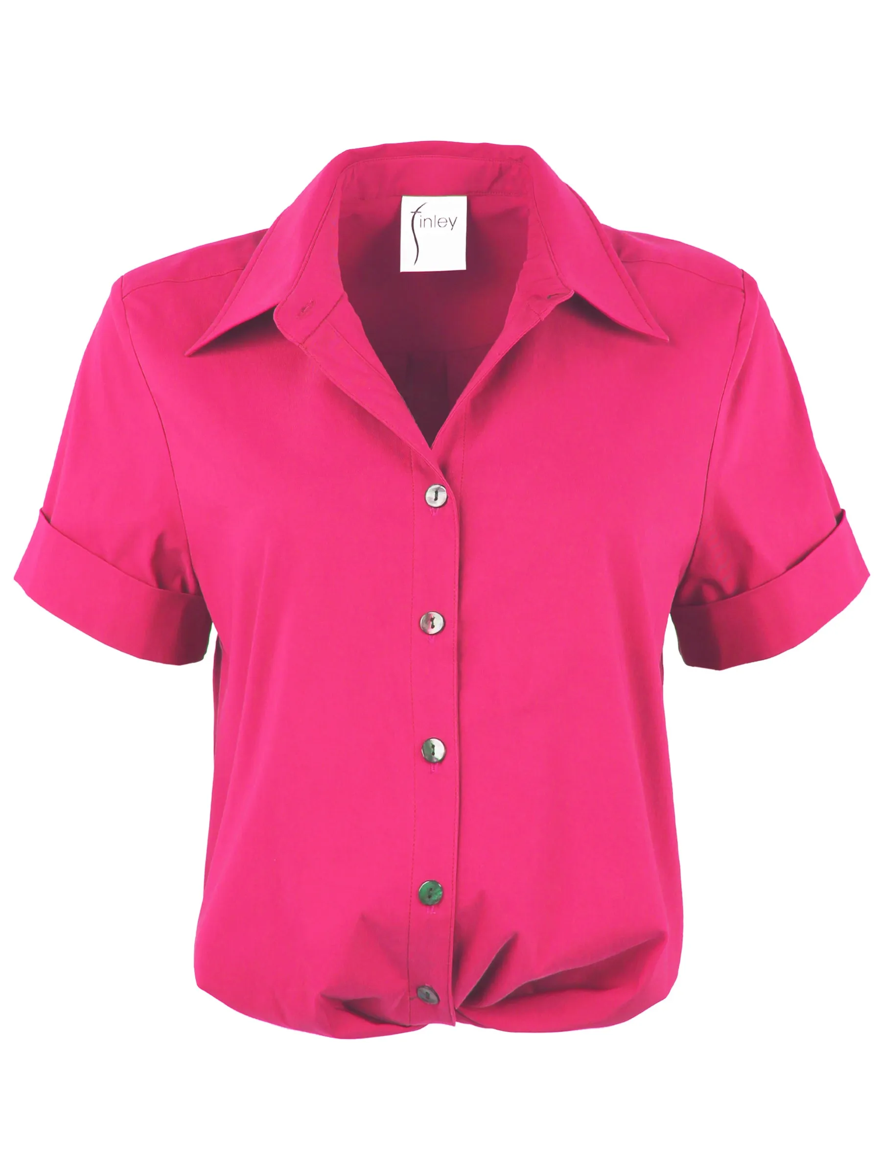 Alli Shirt Getaway Collection - Fuchsia Super Stretch