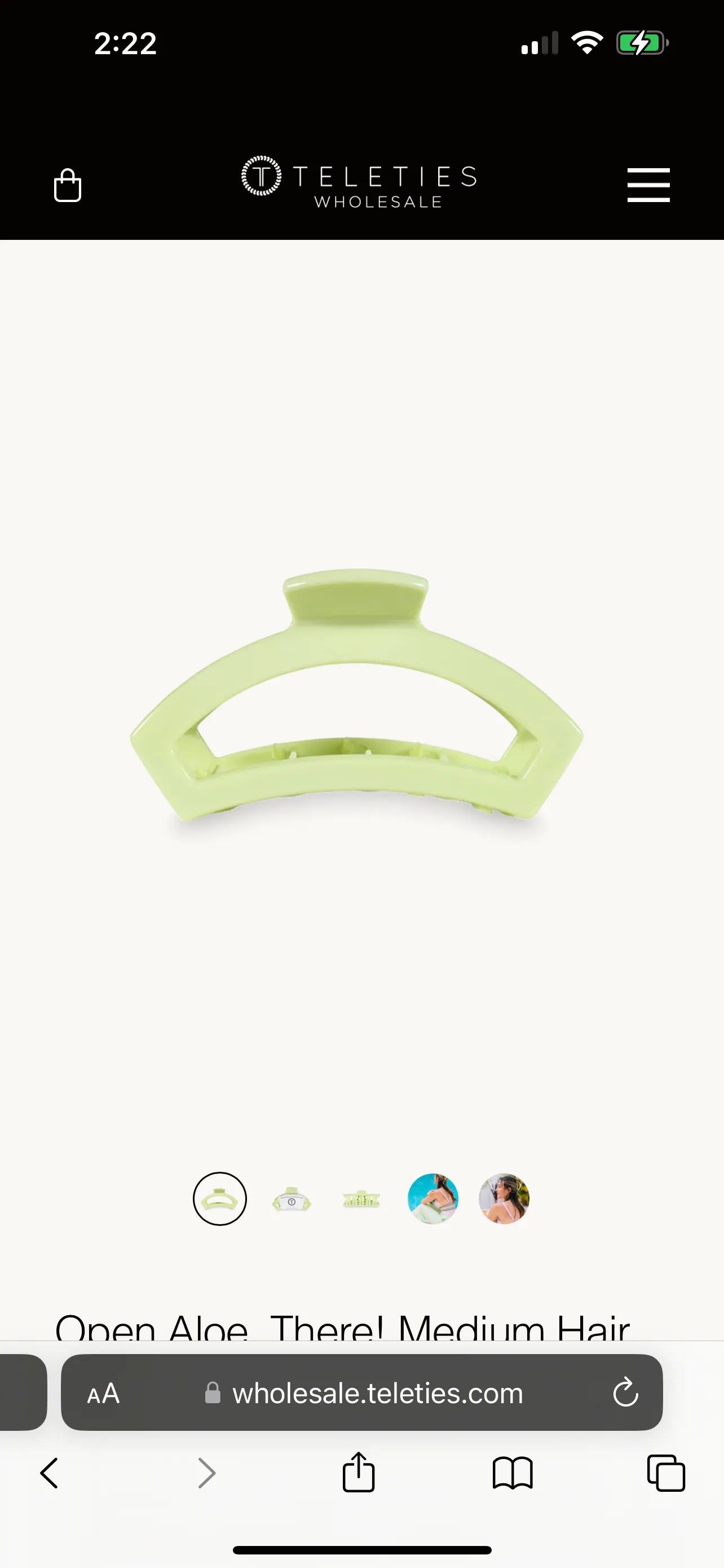 Aloe, There! Open Medium Hair Clip