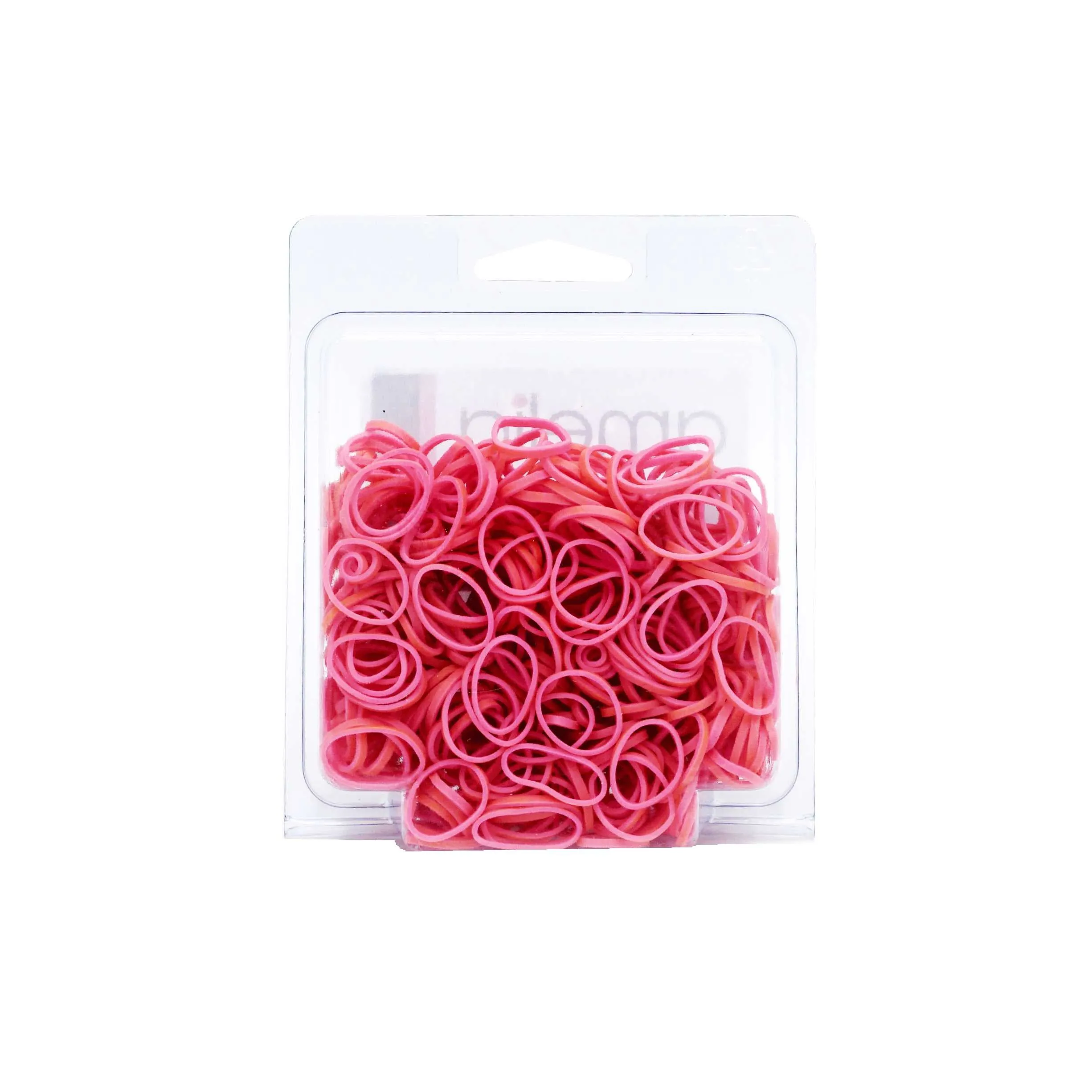 Amelia Beauty | 1/2in, Pink, Elastic Rubber Band Pony Tail Holders | Made in USA, Ideal for Ponytails, Braids, Twists, Dreadlocks, Styling Accessories for Women, Men and Girls | 500 Pack