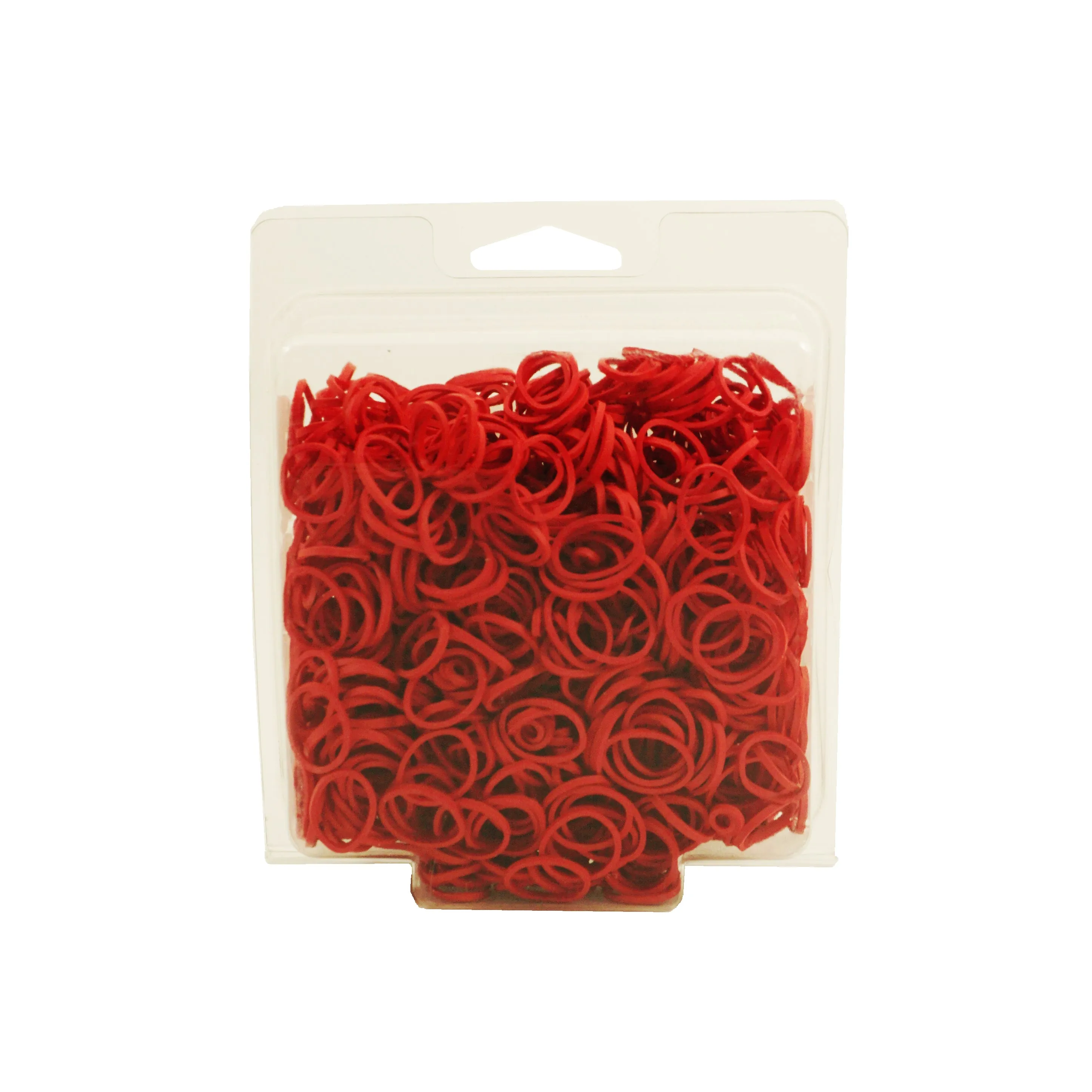 Amelia Beauty | 1/2in, Red, Elastic Rubber Band Pony Tail Holders | Made in USA, Ideal for Ponytails, Braids, Twists, Dreadlocks, Styling Accessories for Women, Men and Girls | 1000 Pack