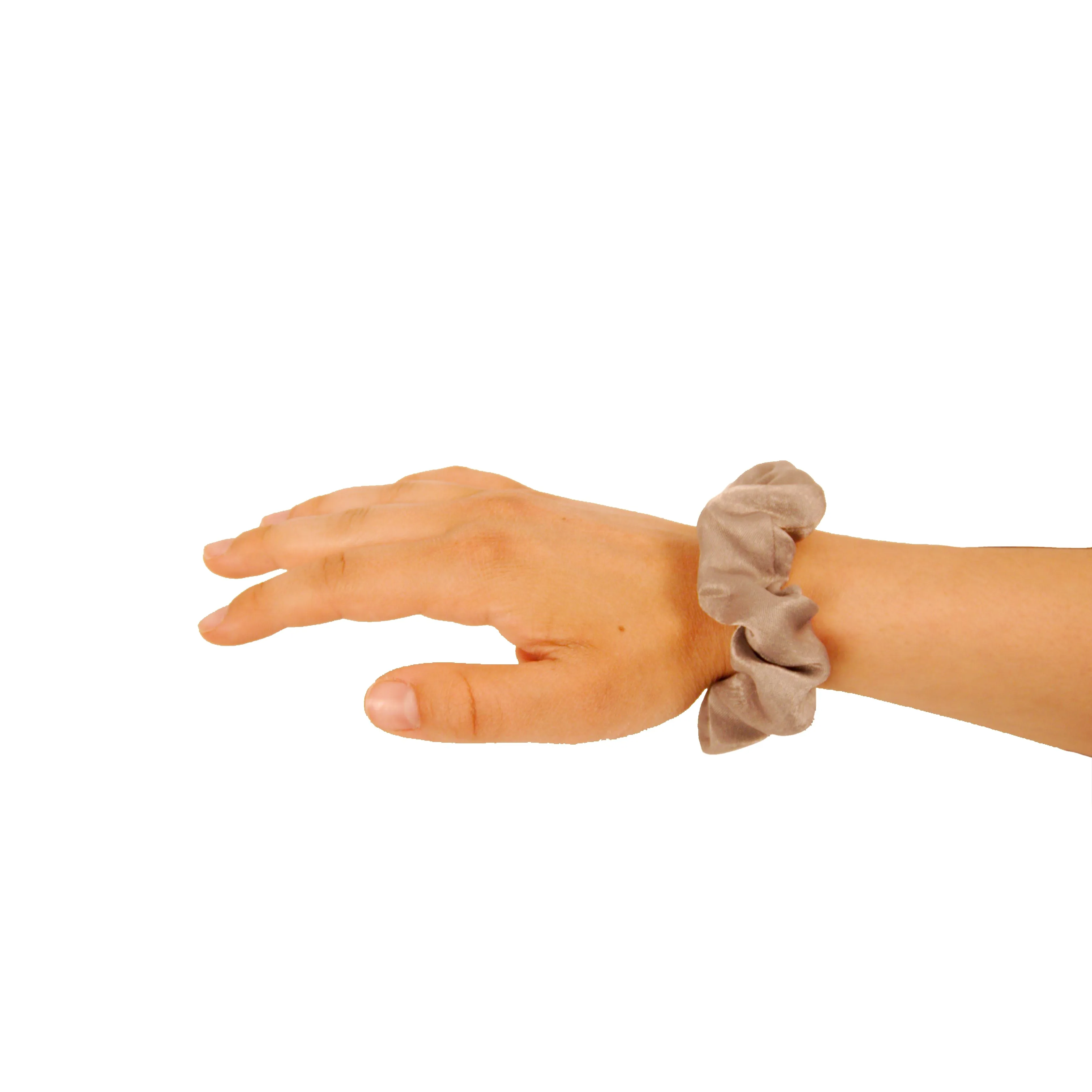 Amelia Beauty | 3in Neutral Colors Crepe Scrunchies | Soft, Gentle and Strong Hold | No Snag, No Dents or Creases | 8 Pack