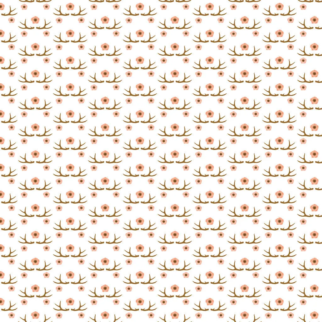 Antler Floral Adhesive Vinyl Sheet