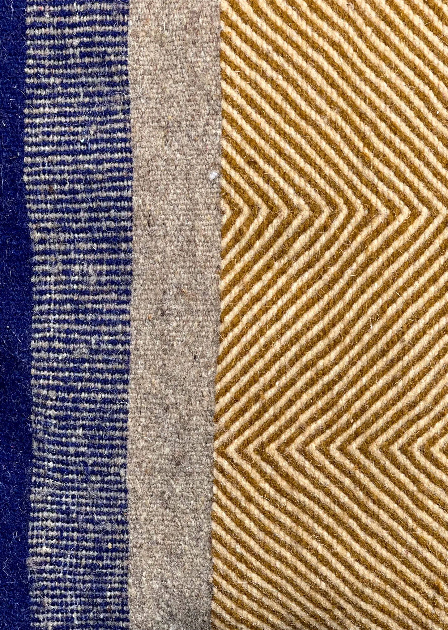 Anzal's Flatweave x Zanafi Pillow - Beige/Blue