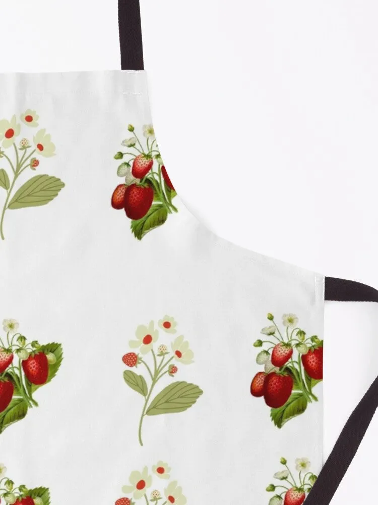Apron-I Love Strawberries Nostalgic Strawberry Print