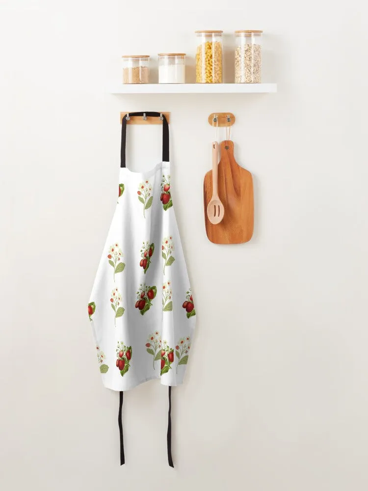 Apron-I Love Strawberries Nostalgic Strawberry Print