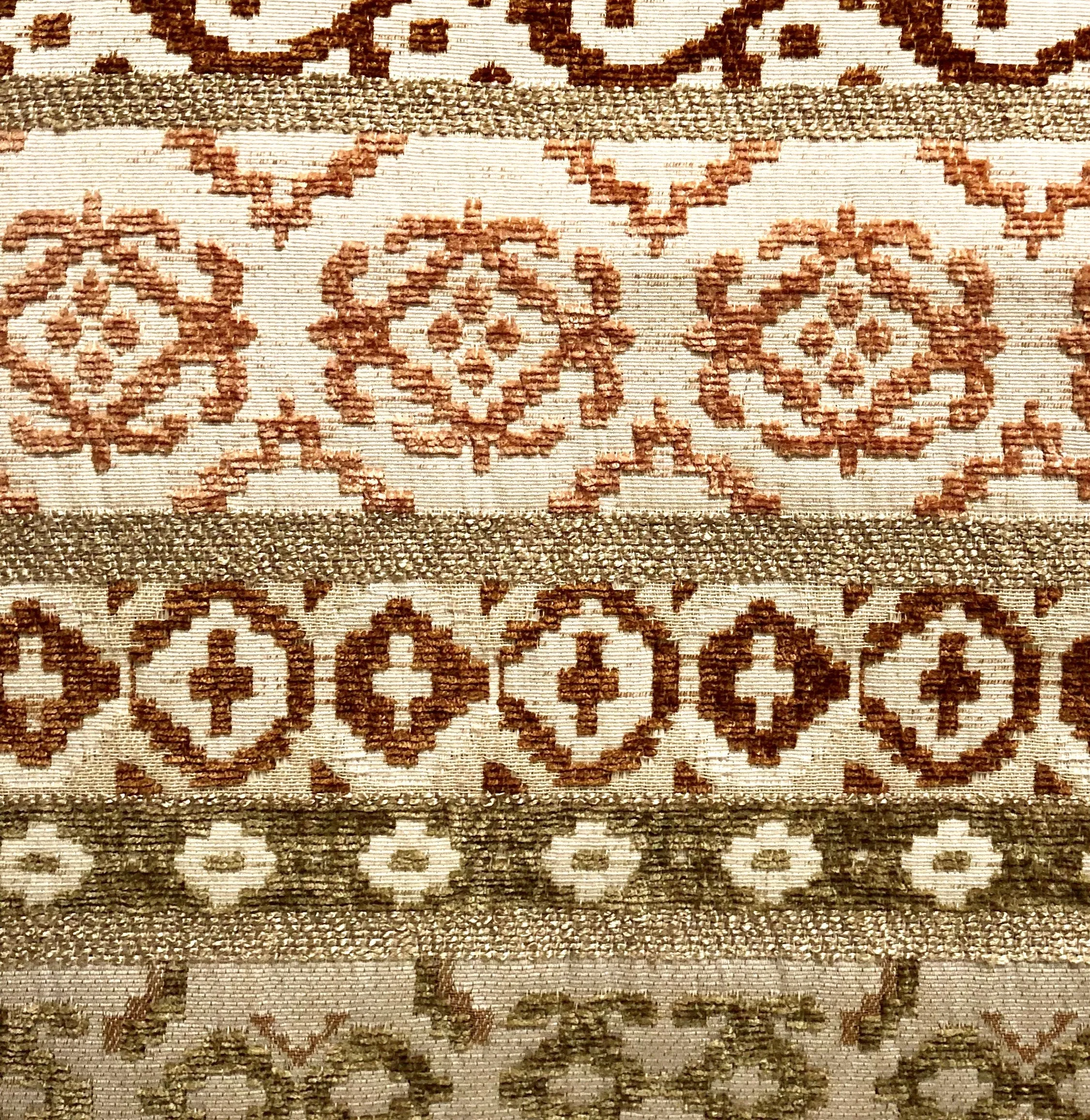 Arabesque Shades of Brown Luxury Throw Pillow