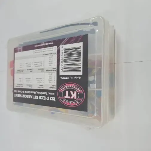 Assorted Fuses Terminals Cable Ties - 192pcs