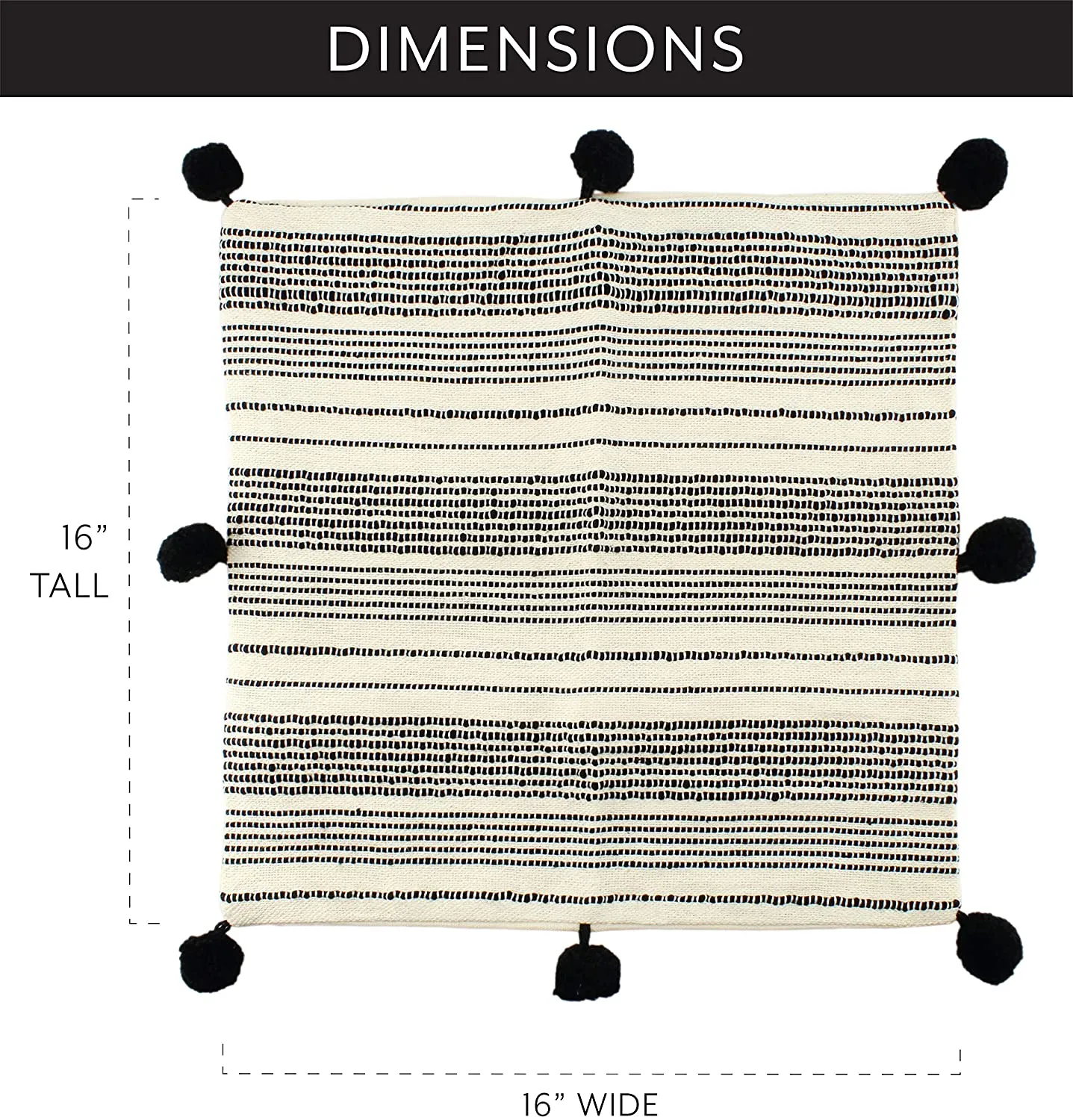 AuldHome Boho Farmhouse Throw Pillow Covers