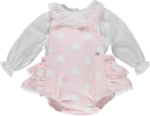 Baby Girl White and Pink 2 Piece Outfit Set