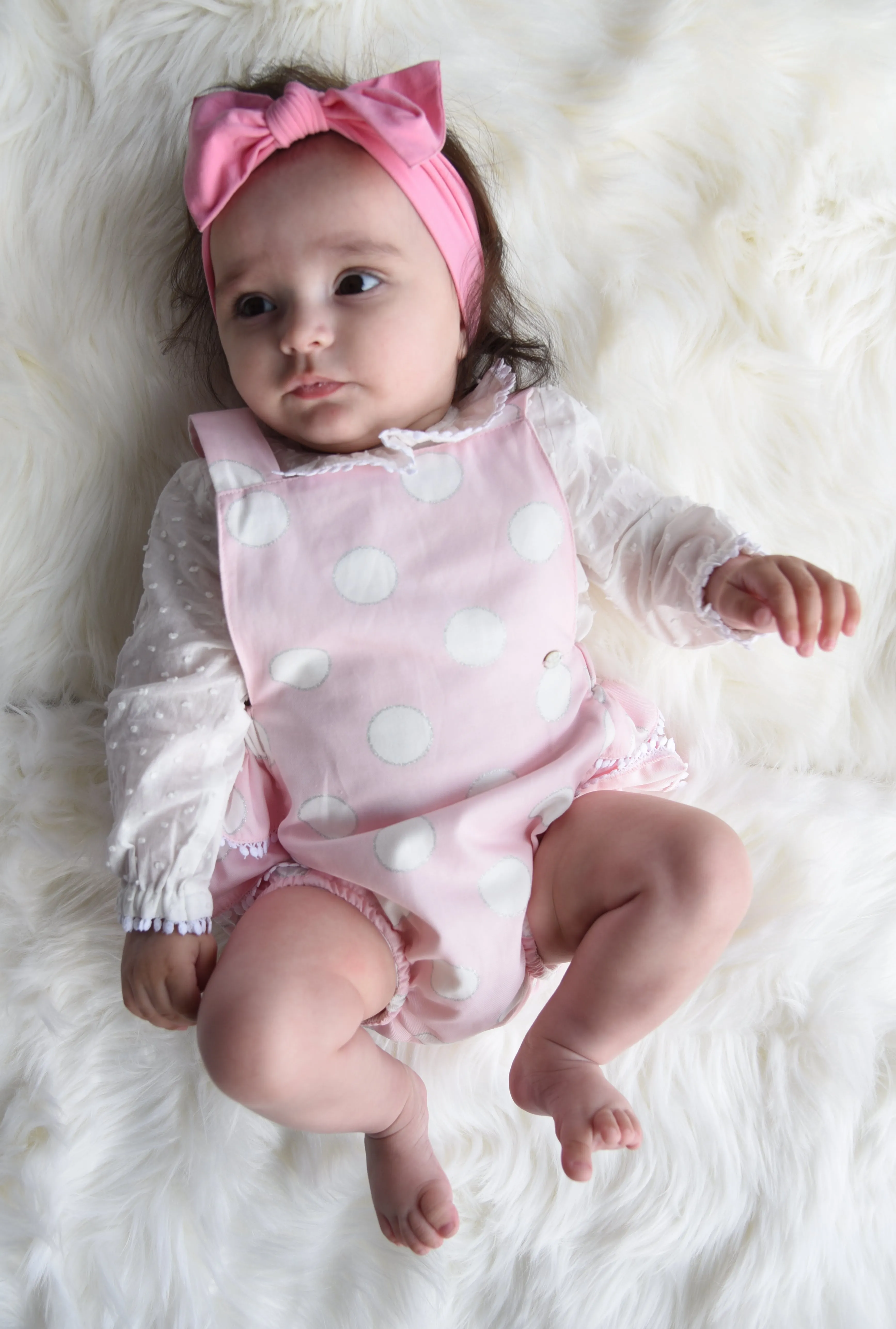 Baby Girl White and Pink 2 Piece Outfit Set