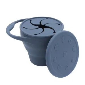 BapronBaby Silicone Collapsible Snack Cup - Navy