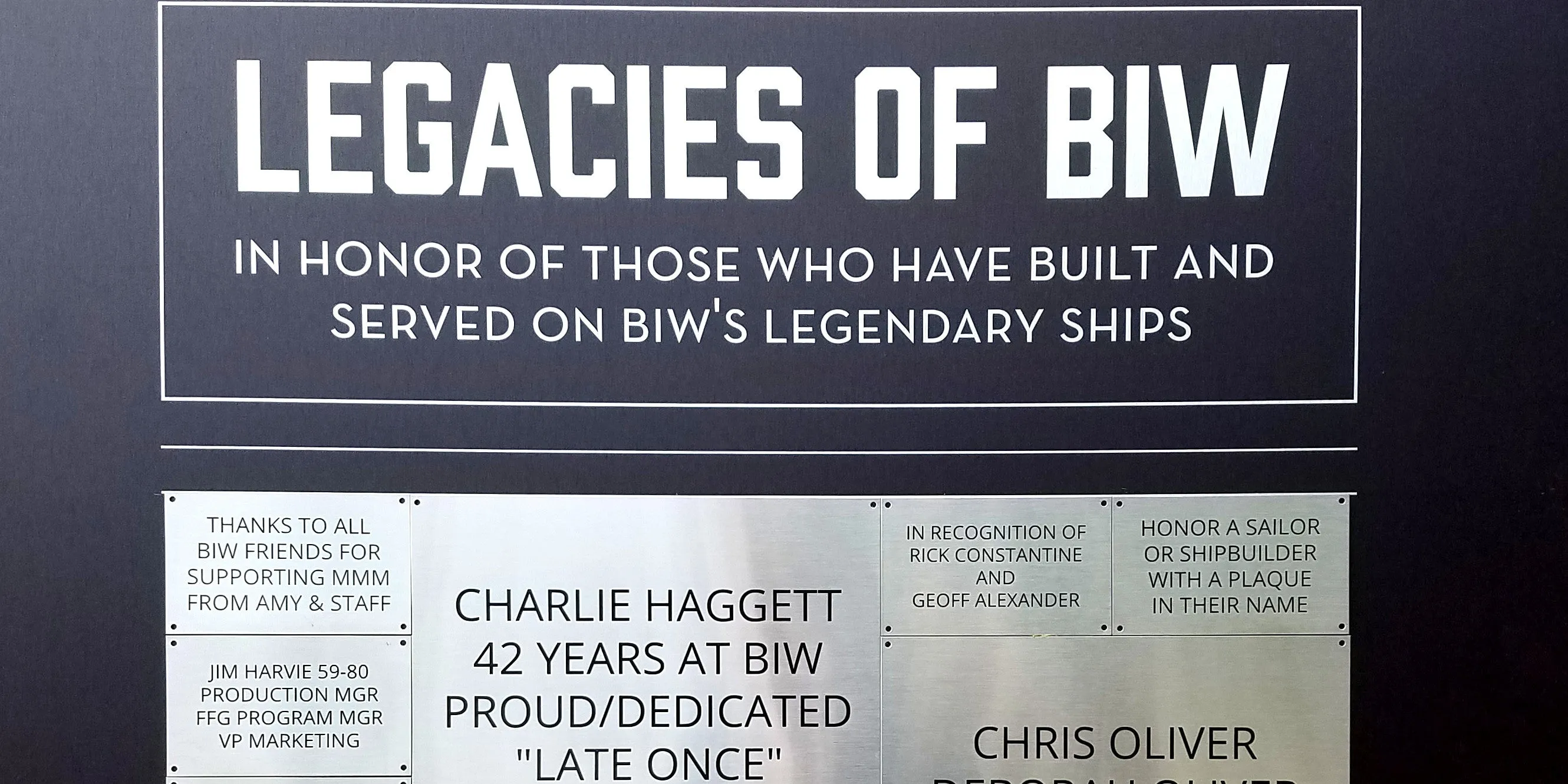 Bath Iron Works: Building America's Navy Plaque