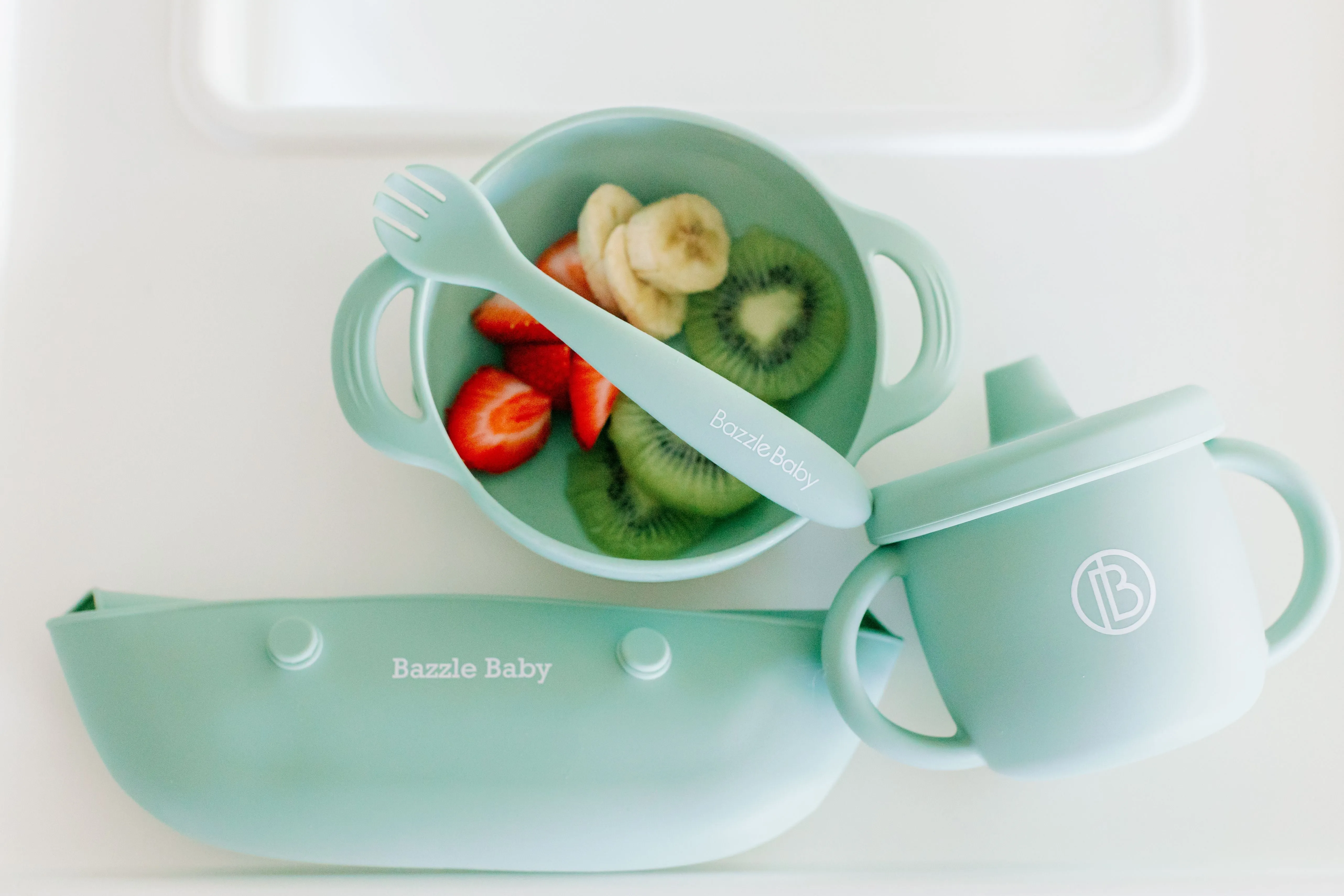 Bazzle Baby Foodie®  Bib With Print 2-Pack: Geo Confetti