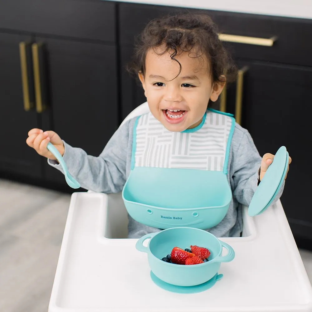 Bazzle Baby Foodie®  Bib With Print 2-Pack: Geo Confetti