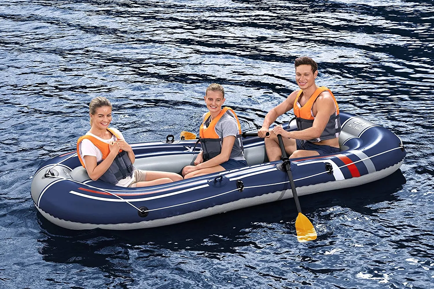Bestway Hydro-Force Treck Inflatable 3 Person Boat - Rubber Dinghy
