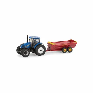 Big Farm New Holland 1:64 Scale T6.165 Tractor with V-Tank Spreader Farm Toy