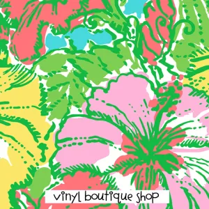 Big Flirt Print Lilly Inspired Printed Patterned Craft Vinyl