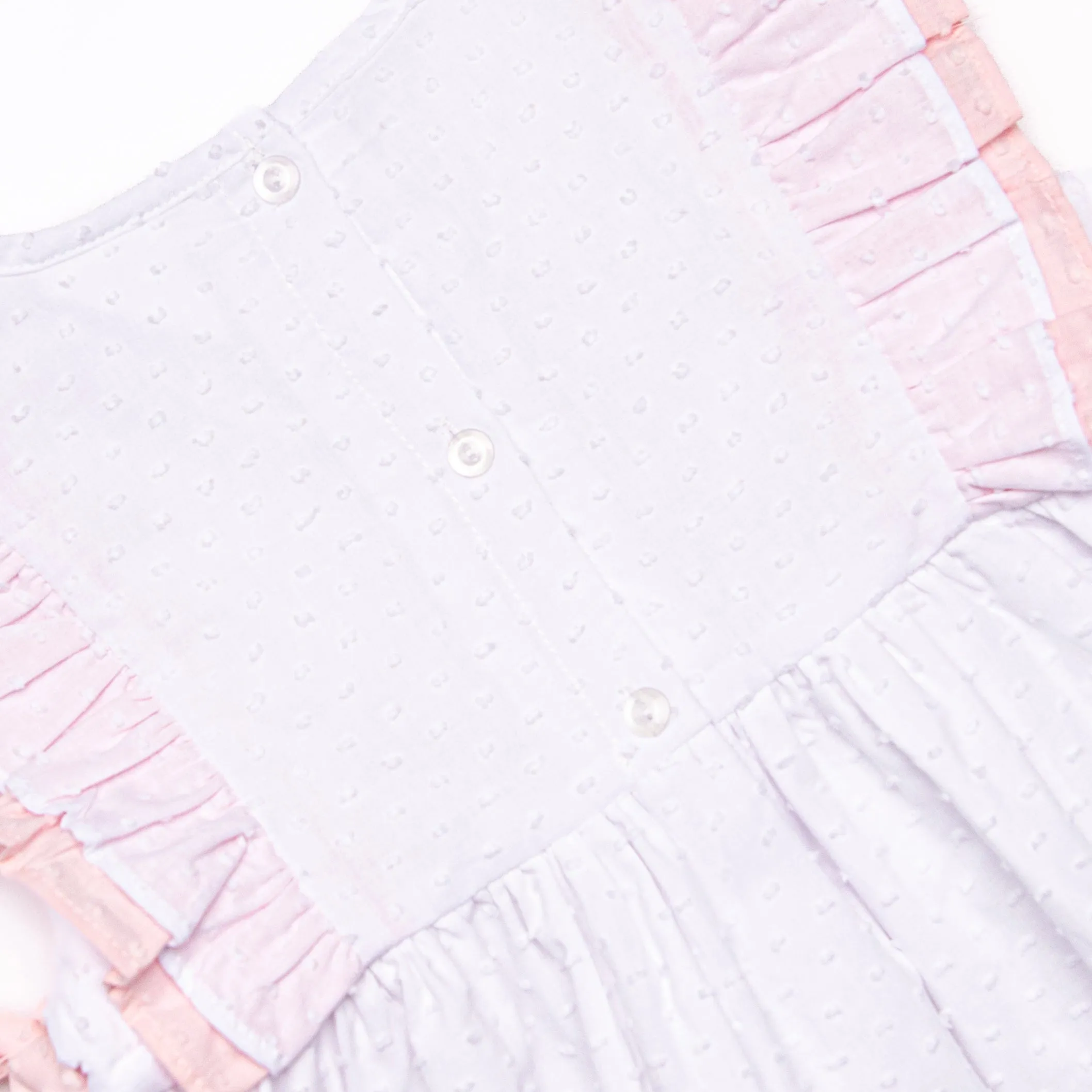 Big Sister Embroidered Dress, White