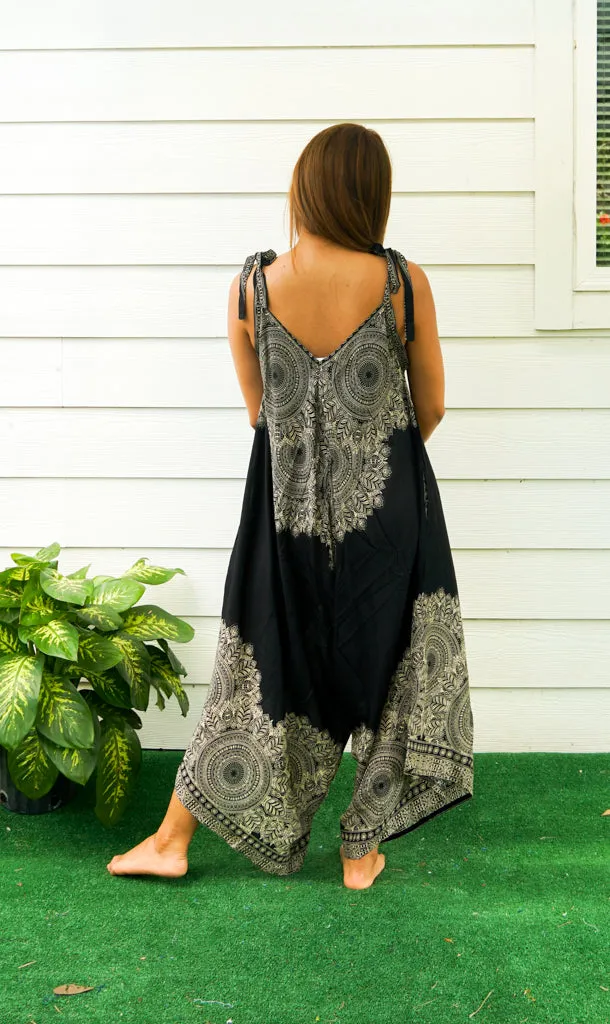 Black Lotus Boho Jumpsuit