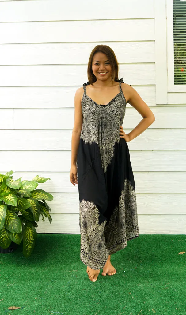 Black Lotus Boho Jumpsuit