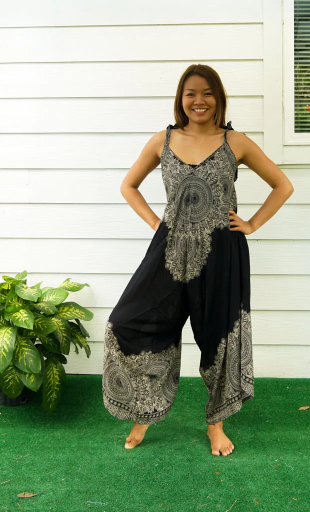Black Lotus Boho Jumpsuit