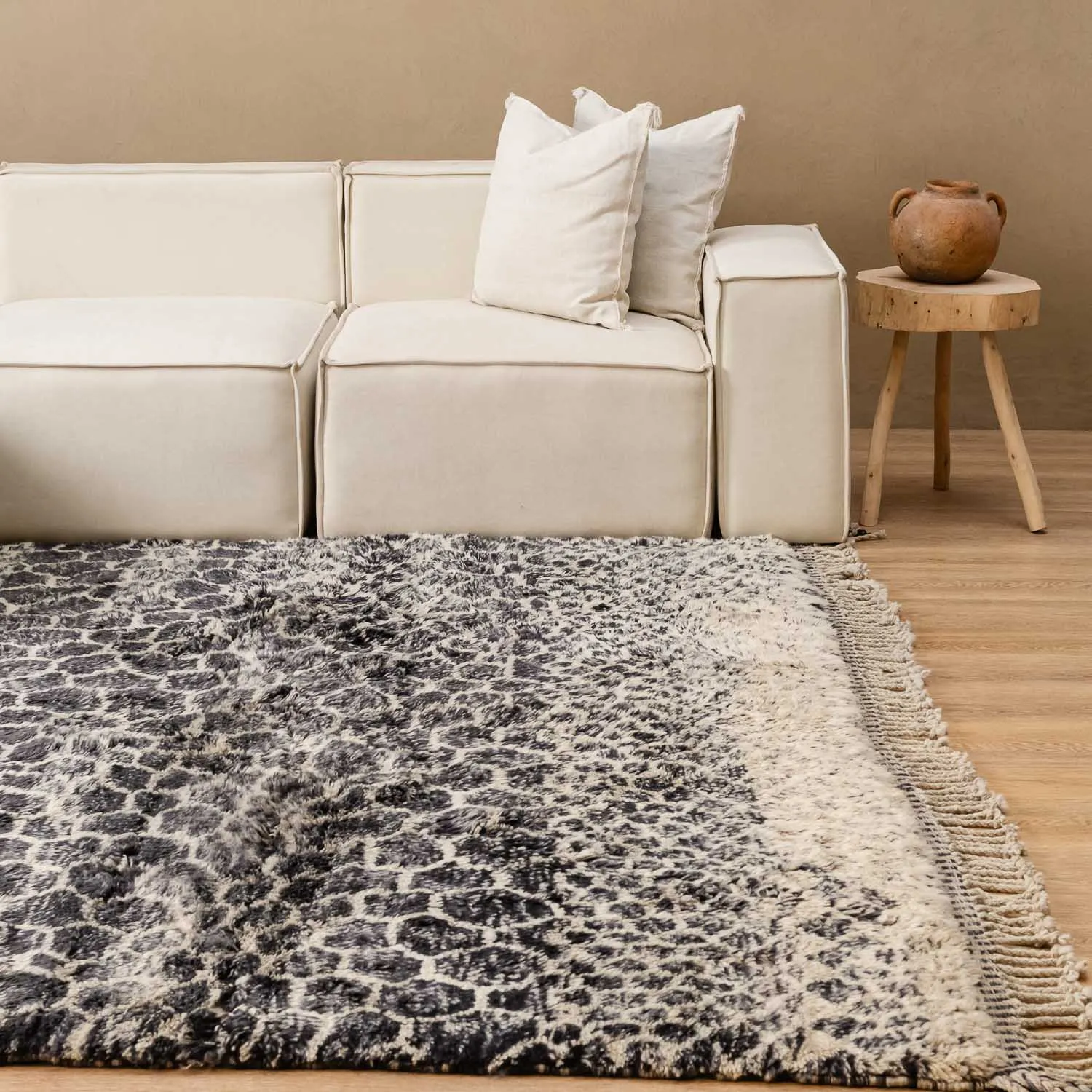 Black Mamba - Luxury Shag Moroccan Rug